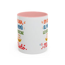 Load image into Gallery viewer, Tacita de café "En casa el menú lo escoge el Nieto". 11oz