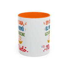 Load image into Gallery viewer, Tacita de café "En casa el menú lo escoge el Nieto". 11oz