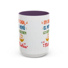 Load image into Gallery viewer, Tacita de café "En casa el menú lo escogen las Nietas". 11oz