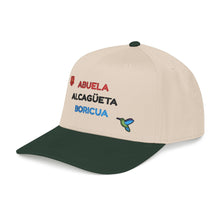 Load image into Gallery viewer, Gorra "Abuela Alcagüeta Boricua". SOLO BORDADO FRONTAL.