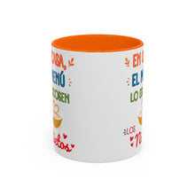 Load image into Gallery viewer, Tacita de café "En Casa, El Menú Lo Escogen Los Nietos". 11oz