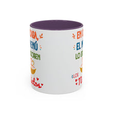 Load image into Gallery viewer, Tacita de café "En Casa, El Menú Lo Escogen Los Nietos". 11oz