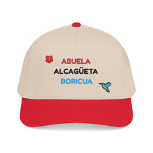 Load image into Gallery viewer, Gorra "Abuela Alcagüeta Boricua". SOLO BORDADO FRONTAL.