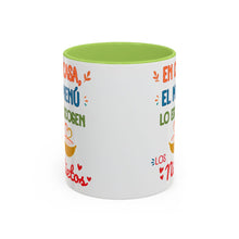 Load image into Gallery viewer, Tacita de café "En Casa, El Menú Lo Escogen Los Nietos". 11oz