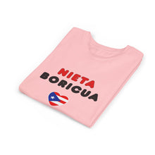 Load image into Gallery viewer, Youth tee "Nieta Boricua Añoña"