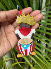 Load image into Gallery viewer, Tamborileros Boricuas Artesanales (Set de 3 Ornamentos)