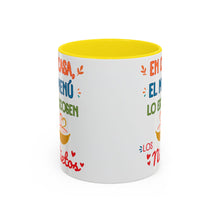 Load image into Gallery viewer, Tacita de café "En Casa, El Menú Lo Escogen Los Nietos". 11oz

