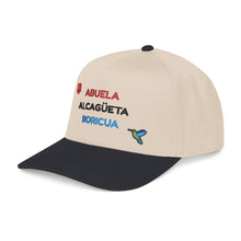 Load image into Gallery viewer, Gorra "Abuela Alcagüeta Boricua". SOLO BORDADO FRONTAL.
