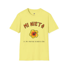 Load image into Gallery viewer, T-Shirt "Mi nieta es mi mayor bendición"
