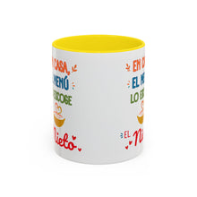 Load image into Gallery viewer, Tacita de café "En casa el menú lo escoge el Nieto". 11oz
