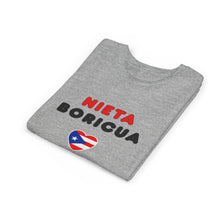 Load image into Gallery viewer, Youth tee "Nieta Boricua Añoña"
