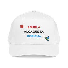Load image into Gallery viewer, Gorra "Abuela Alcagüeta Boricua". SOLO BORDADO FRONTAL.
