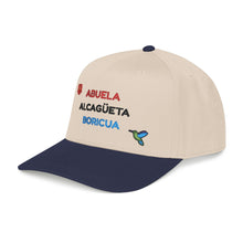 Load image into Gallery viewer, Gorra "Abuela Alcagüeta Boricua". SOLO BORDADO FRONTAL.
