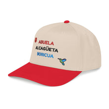 Load image into Gallery viewer, Gorra "Abuela Alcagüeta Boricua". SOLO BORDADO FRONTAL.
