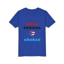 Load image into Gallery viewer, Youth Tee "Nieto boricua añoñao"
