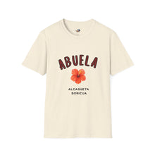 Load image into Gallery viewer, T shirt natural "Abuela Alcagüeta Boricua"
