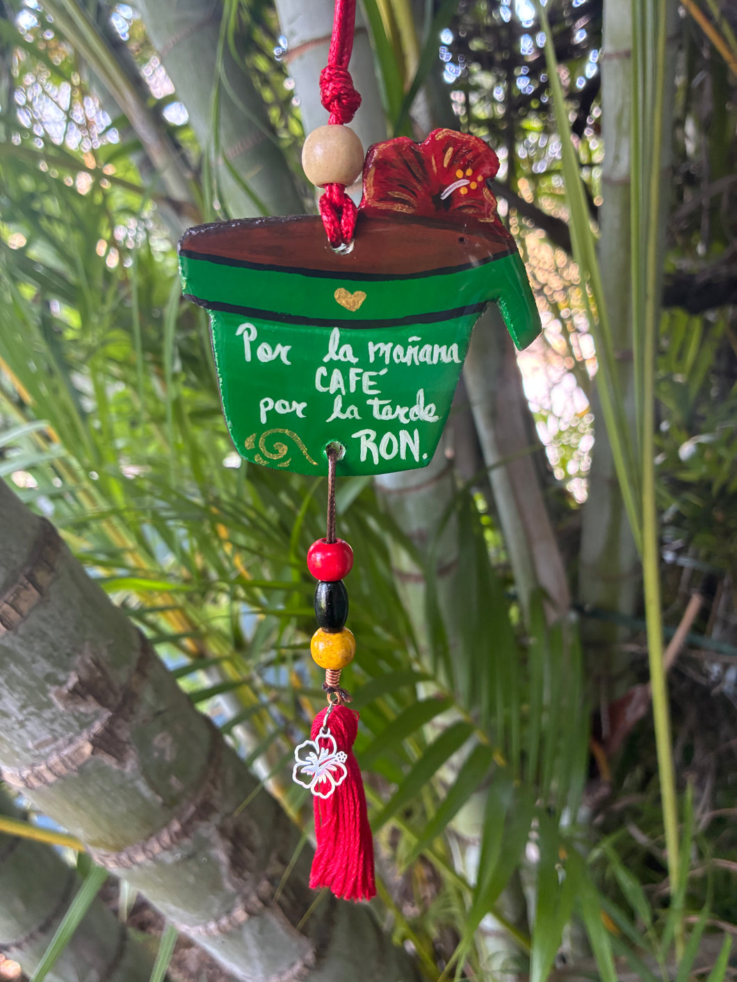 Car charm “Café con ron”