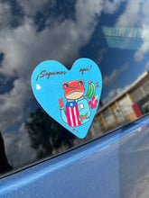 Load image into Gallery viewer, Sticker Sapo Concho/ Corazón azul
