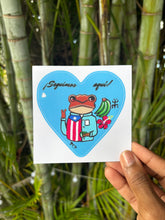 Load image into Gallery viewer, Sticker Sapo Concho/ Corazón azul
