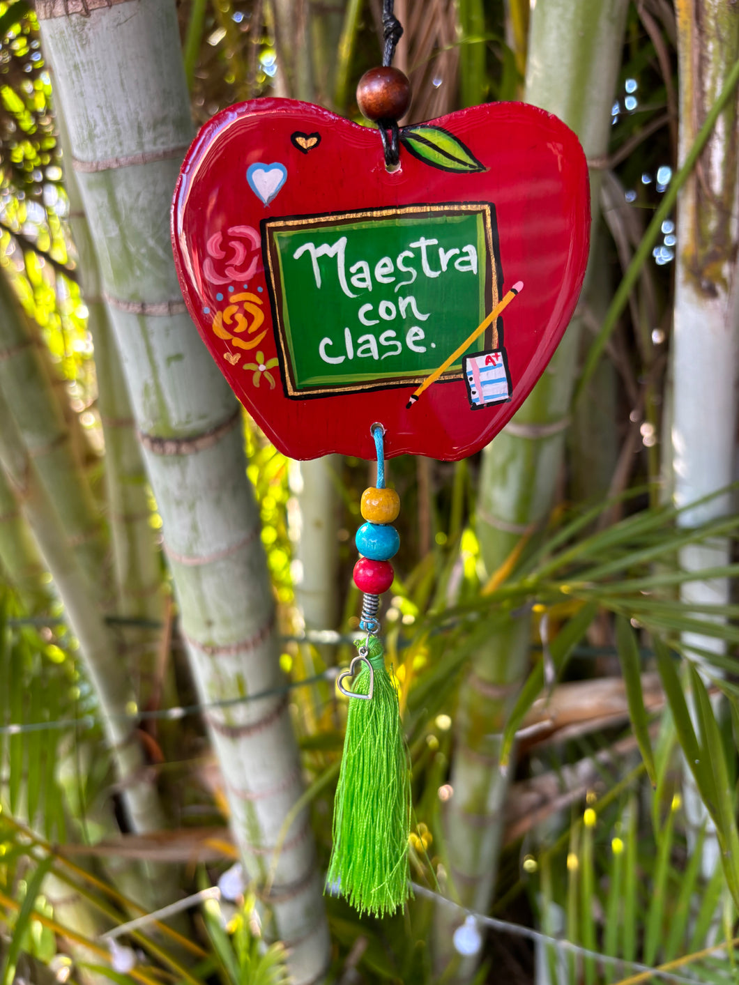 Car Charm “Maestra con clase”.