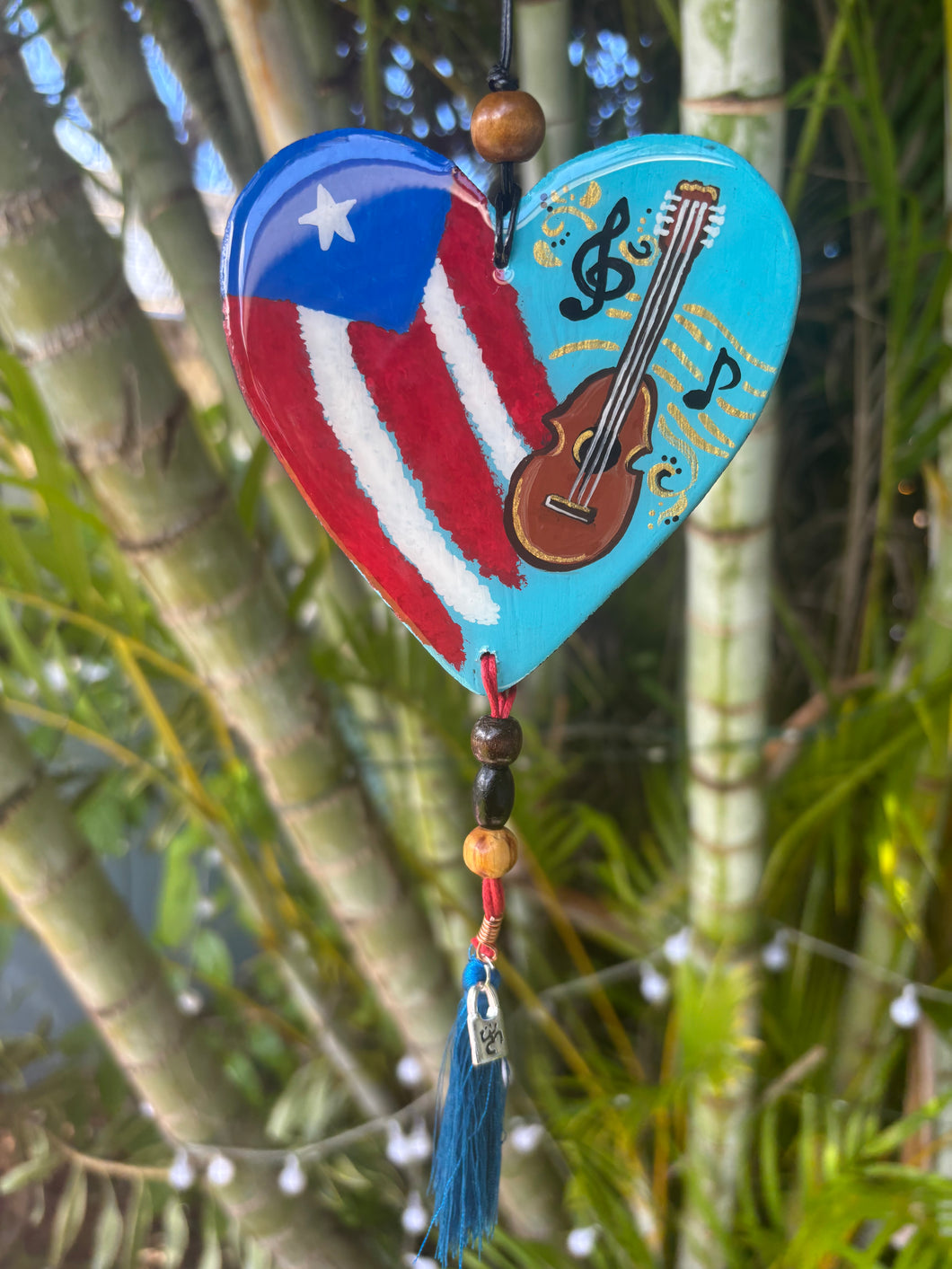 Car Charm Cuatro Boricua