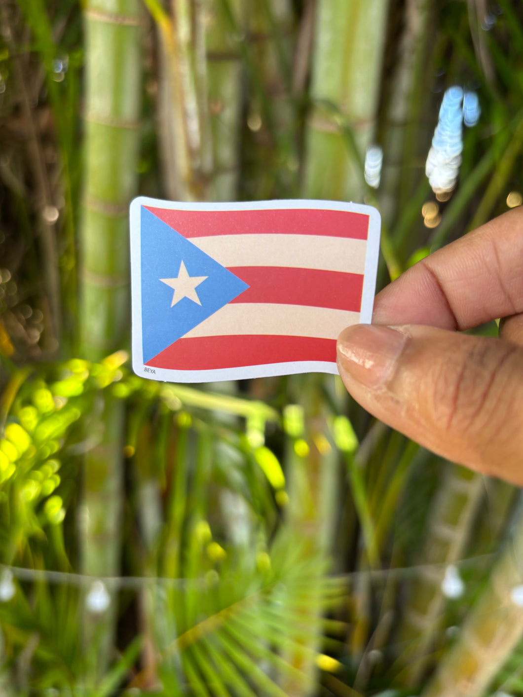 Sticker Bandera Boricua