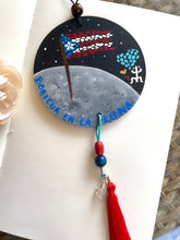 Load image into Gallery viewer, &quot;Boricua en la luna&quot; car charm.

