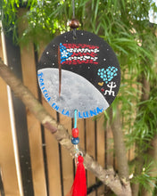 Load image into Gallery viewer, &quot;Boricua en la luna&quot; car charm.

