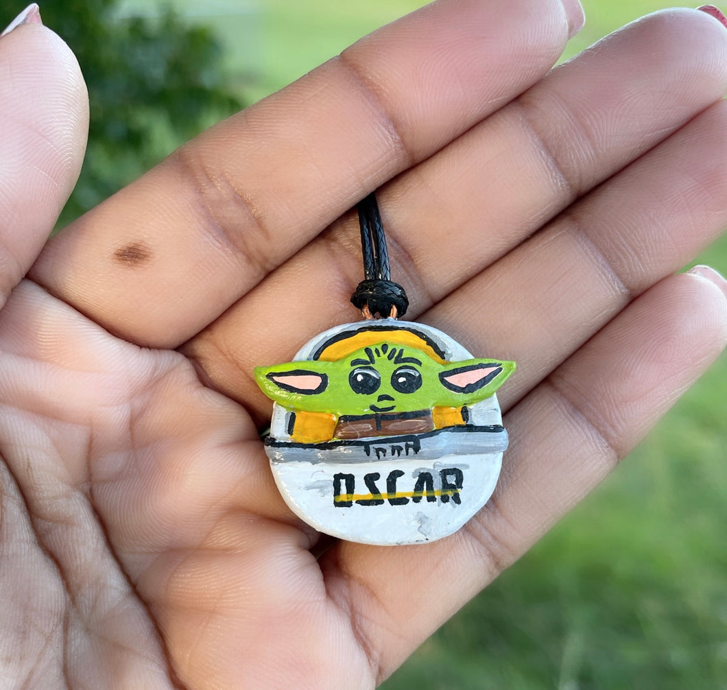 Baby Yoda pram necklace