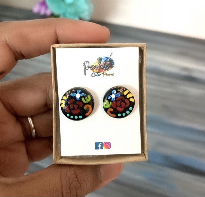 Handpainted studs 