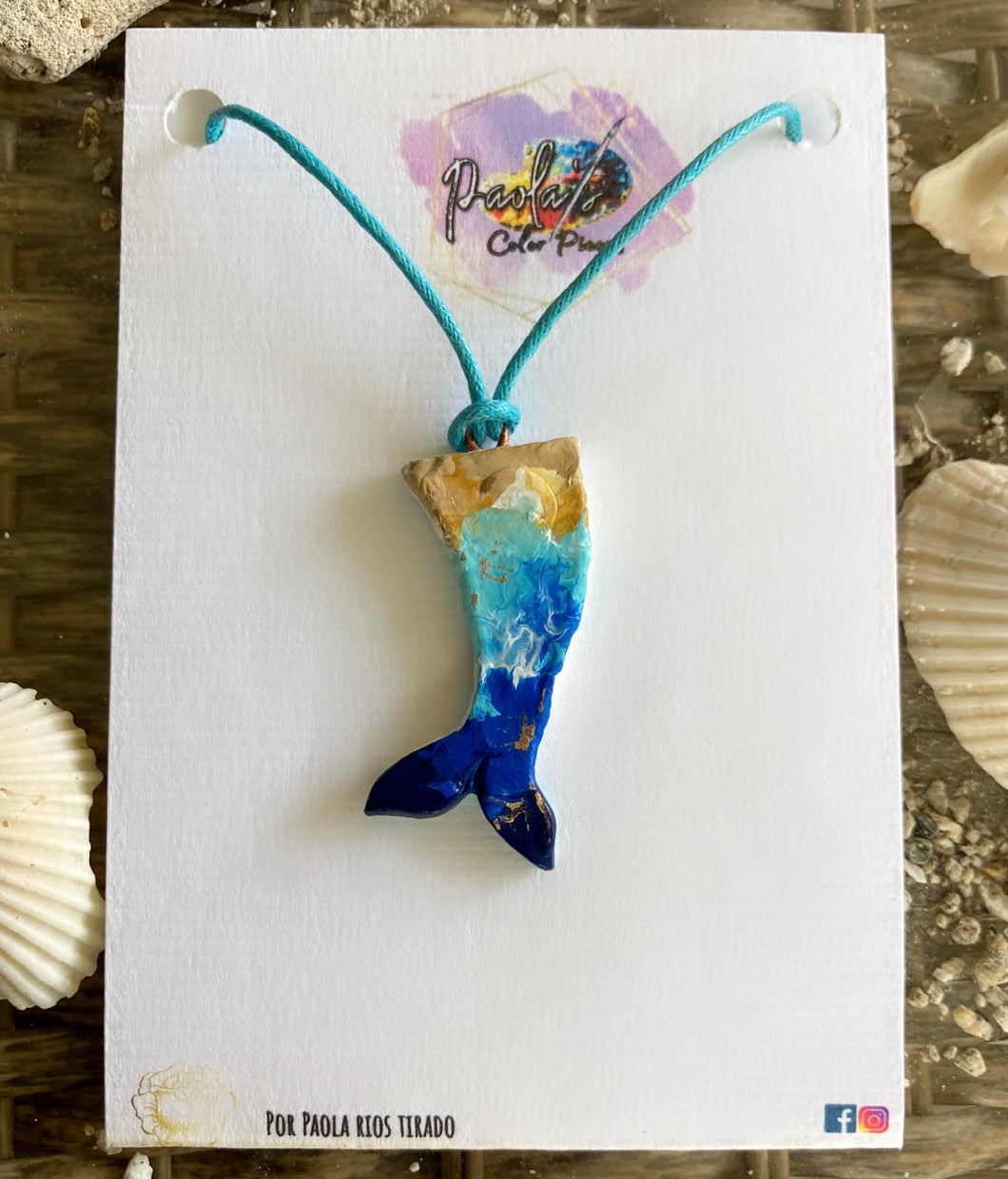 Mermaid tail necklace 