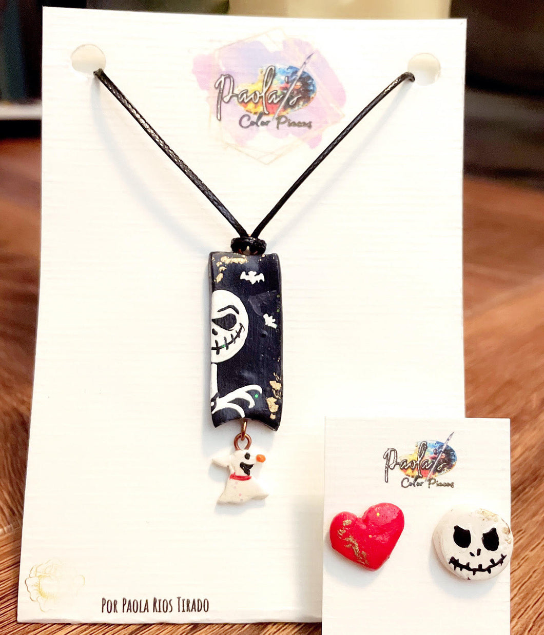 Jack and Zero necklace and earrings set.