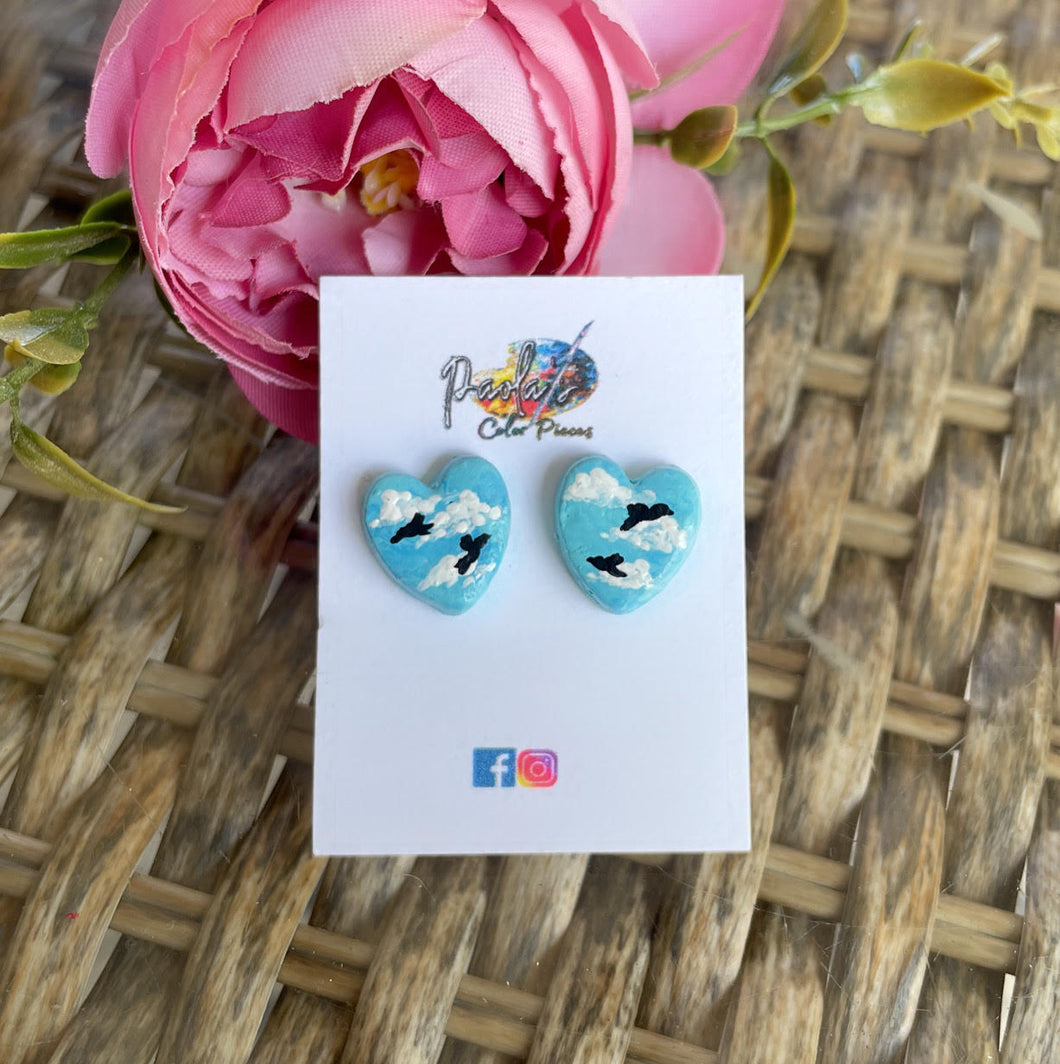 Sky earring studs
