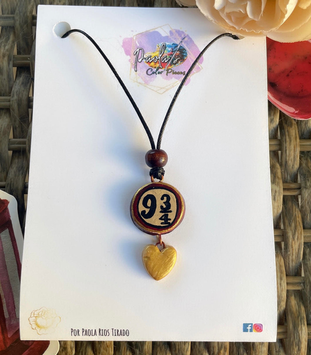 Harry Potter platform 9 3/4 necklace