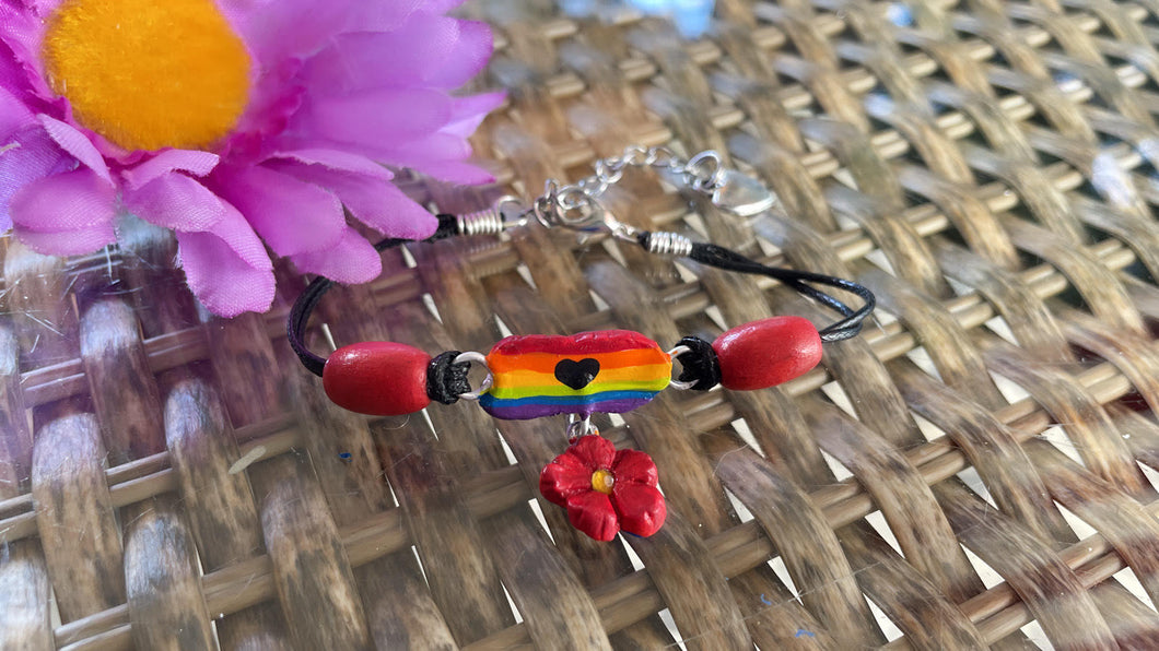 Puerto Rico pride heart bracelet