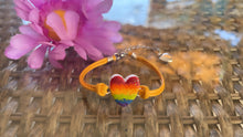 Load image into Gallery viewer, Pride Heart bracelet
