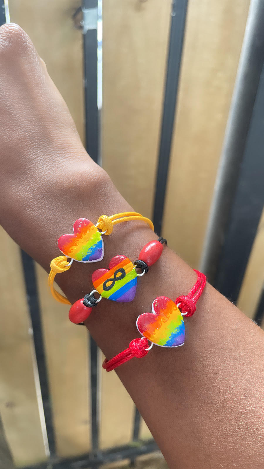 Pride Heart bracelet