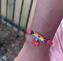Load image into Gallery viewer, Puerto Rico pride heart bracelet
