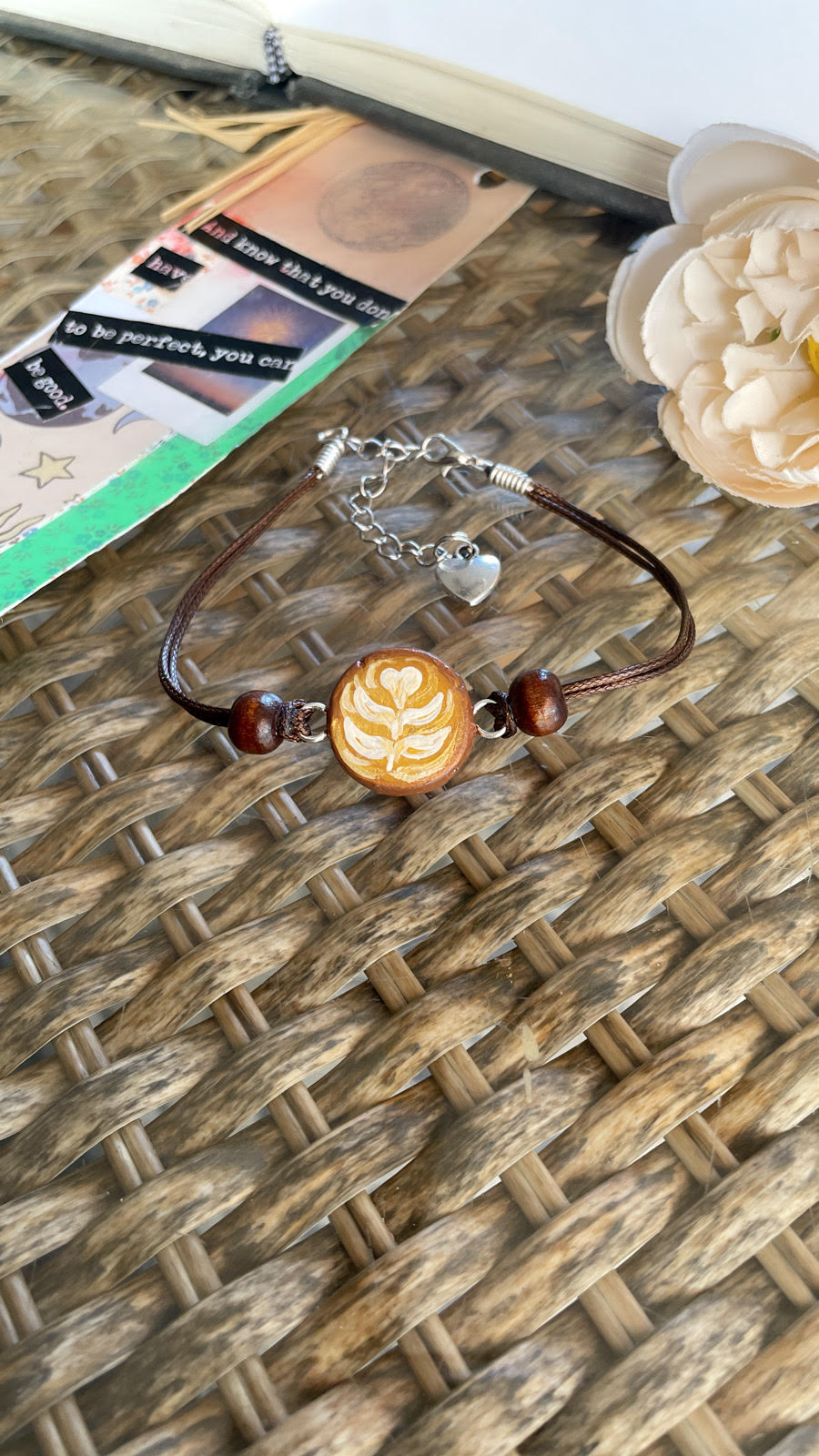Barista coffee cup bracelet.