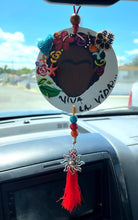 Load image into Gallery viewer, Black queen Frida car charm.
